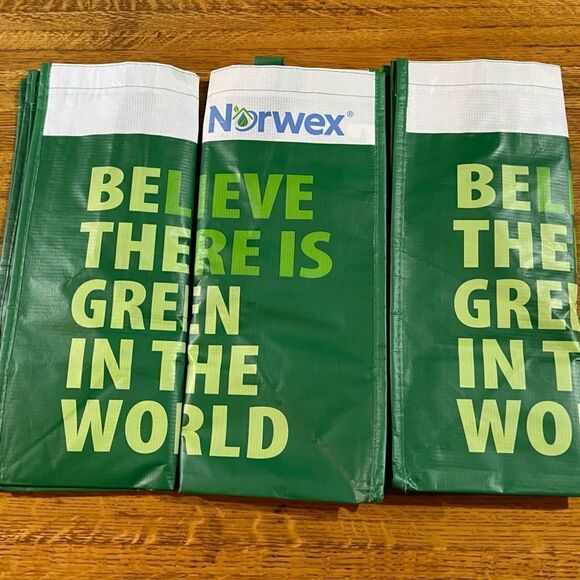 Norwex Reusable Grocery Bag with BacLock Set of 3 NWOT - Picture 2 of 10